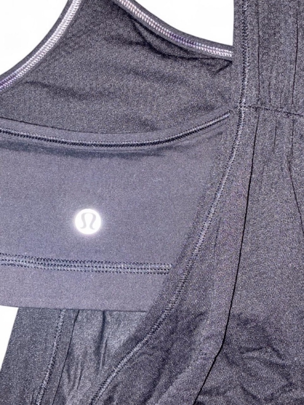 lululemon athletica Black Racerback Tank Top with Built-In Bra